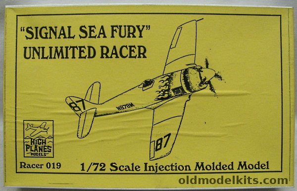 High Planes 1/72 Signal Sea Fury Unlimited Racer, Race019 plastic model kit